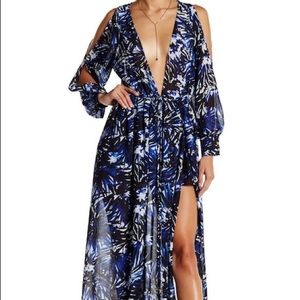 Meghan LA | Lotus Flower Maxi Dress